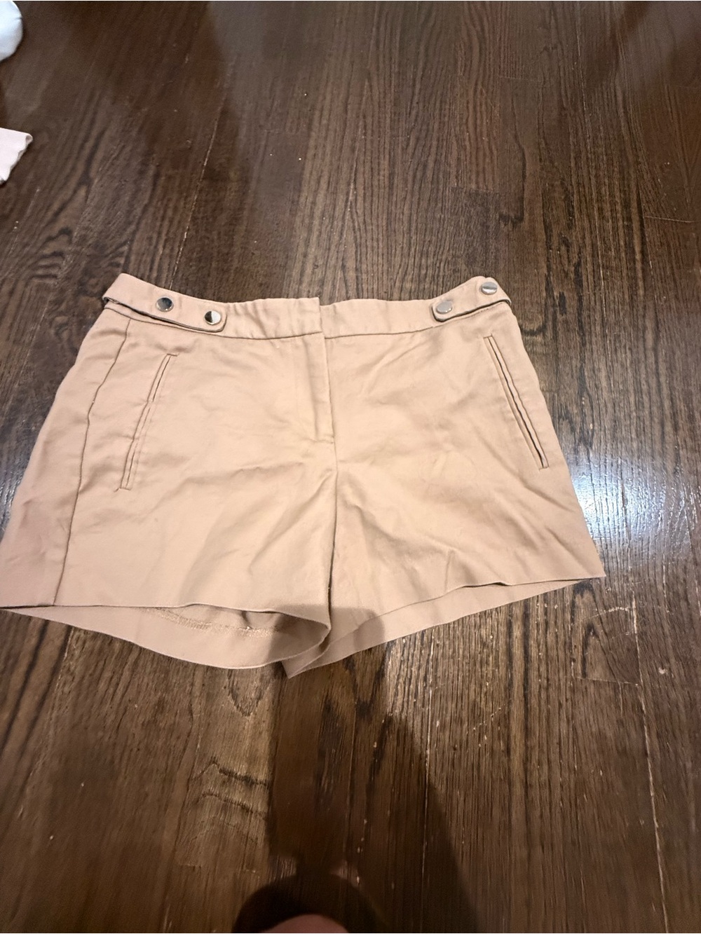 Zara Beige Short-Length Twill Bermudas